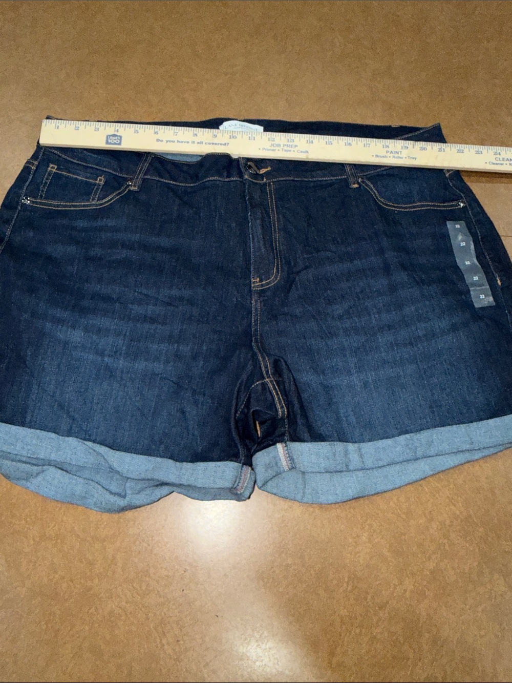 NWT Lane Bryant Red and Dark Blue Denim Shorts • Lot of 2 • Size 22 - Picture 8 of 10